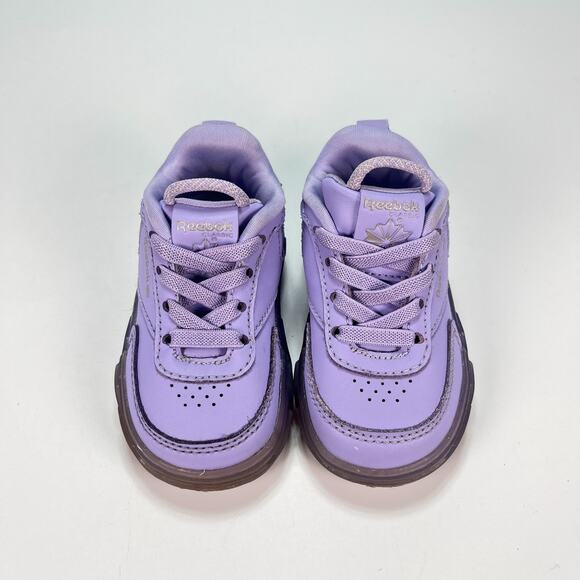 Reebok Club C Cardi B Crisp Purple Athletic Sneakers Lace Up GX5028 Kids Size 4 - Picture 3 of 9